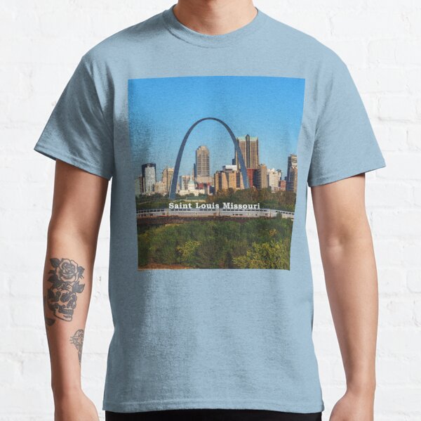 Gateway Arch Red Skyline short sleeve T-Shirt