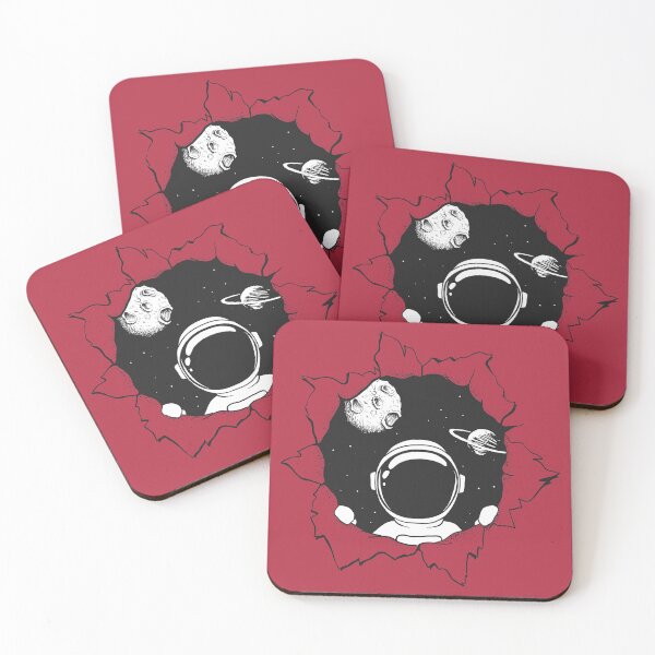 Item preview, Cute Astronaut looking through ripped hole into new universe designed and sold by NiAArtland.