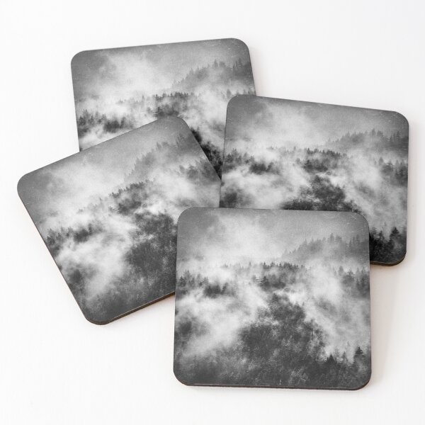 Item preview, Recently // Dark Boogie Vibes Of A Vintage Mountains Fairytale Forest With Cascadia Trees Covered In Magic Fog designed and sold by Tordis Kayma.