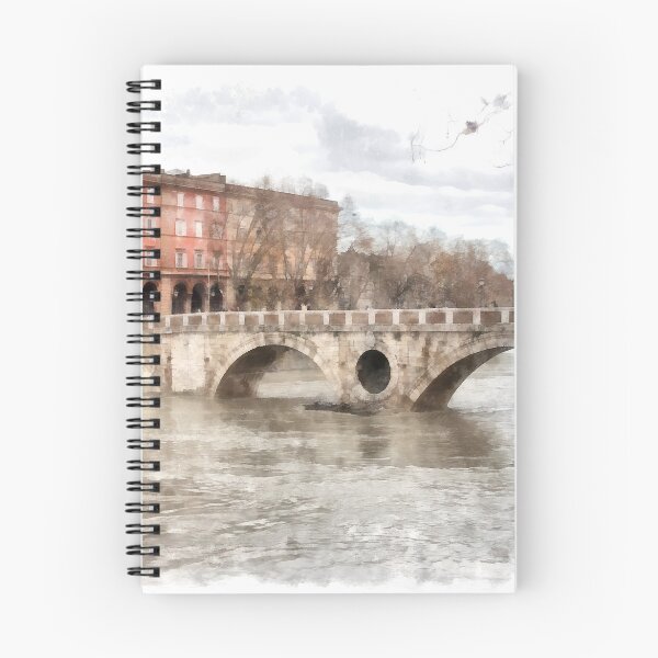 Item preview, Rome: Tiber River bridge and building designed and sold by Giuseppe Cocco.