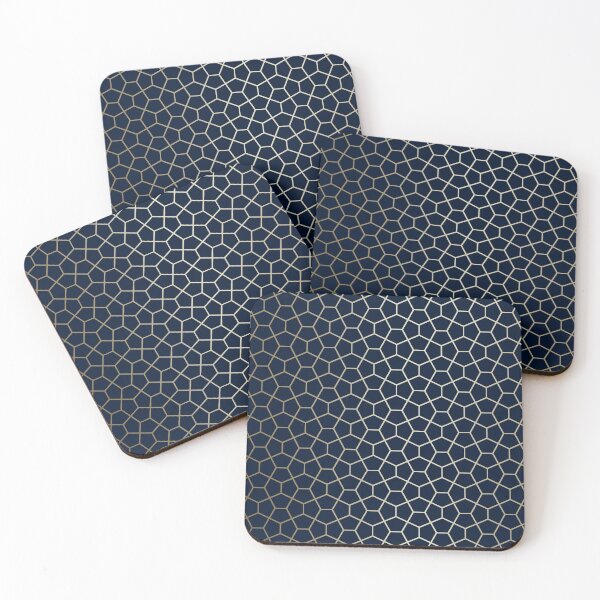 Item preview, Abstract Geometric Pattern, Navy Blue and Gold designed and sold by meggydesigns.