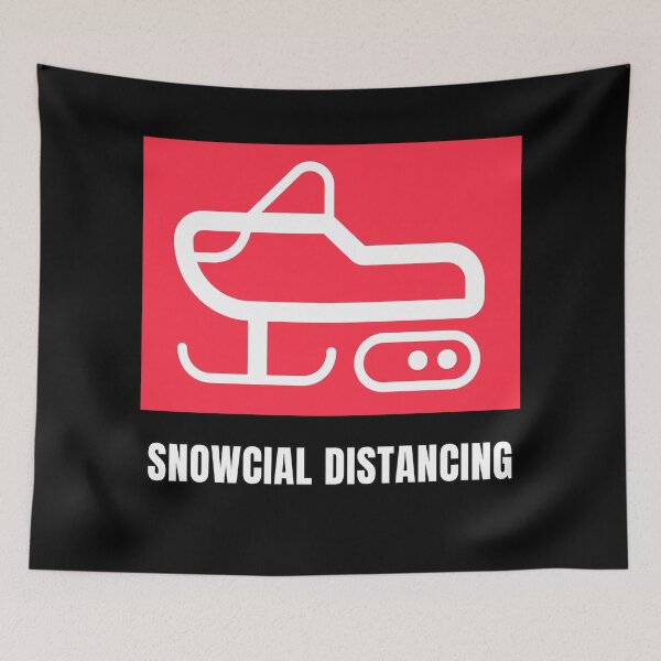 Item preview, Snowcial Distancing Snow Mobile designed and sold by Coder-T.