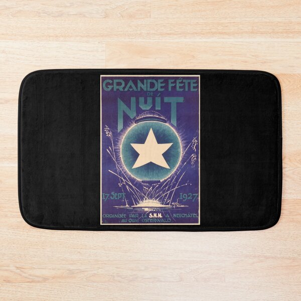 Item preview, retro classic Grande Fete du Nuit poster designed and sold by CorasPosters.