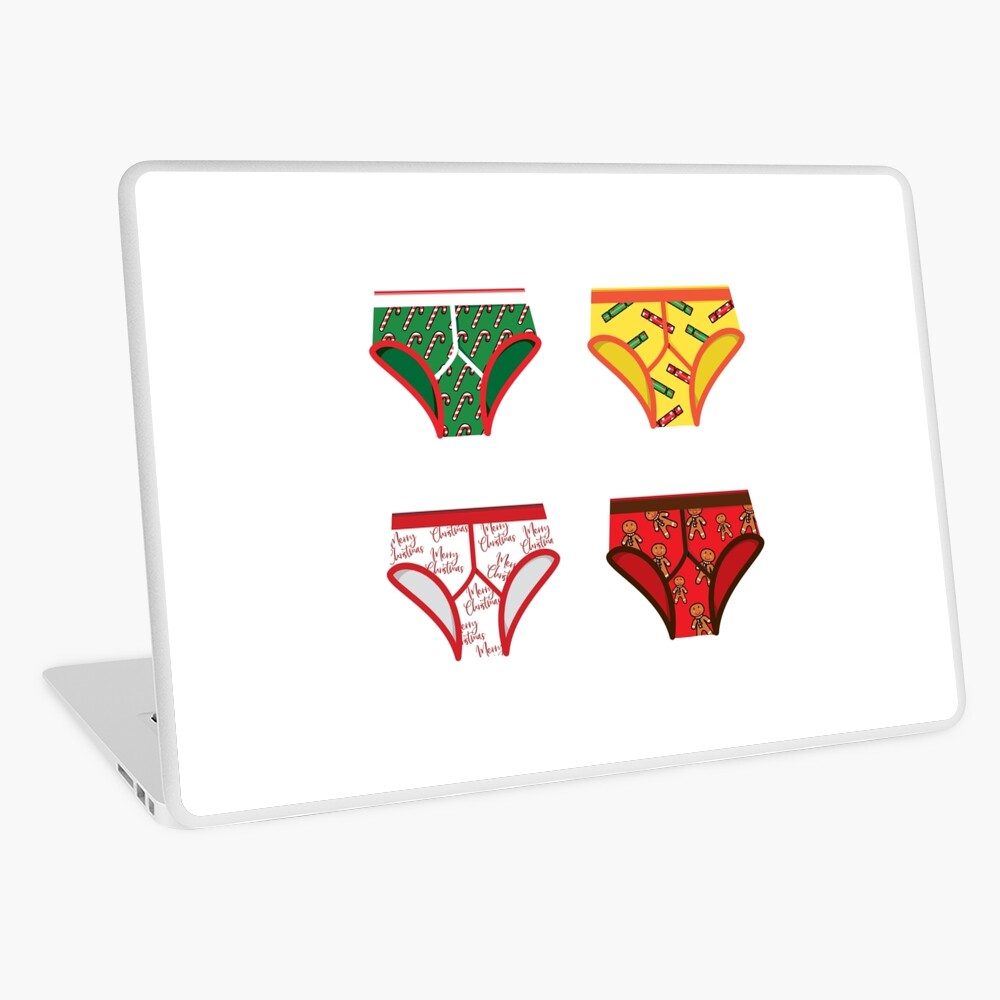 Christmas Y front Underwear Sticker for Sale by hixonhouse