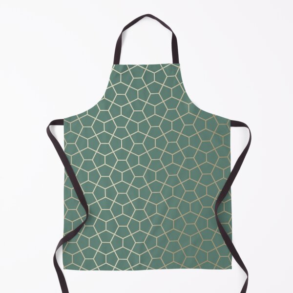 Item preview, Abstract Geometric Pattern, Green and Gold designed and sold by meggydesigns.