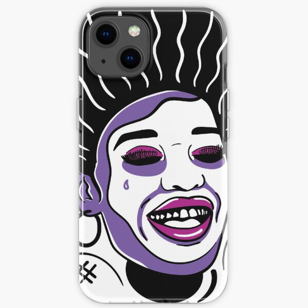 Crazy me - A modern digital vector art iPhone Soft Case