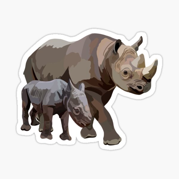 Decals & Skins Rhino Decal Rhino Sticker Rhinoceros Decal Rhinoceros