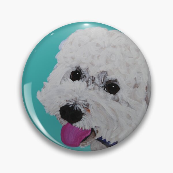 Item preview, Finn the Bichon Frise Seafoam Green designed and sold by Amanda A. Anthony.