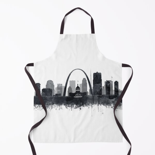 Item preview, St Louis Skyline Watercolor Black White by Zouzounio Art designed and sold by zouzounioart.