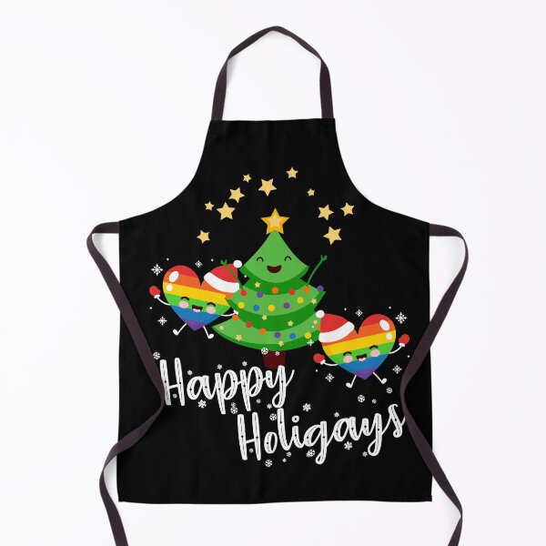 Item preview, Happy Holigays LGBT Cute Christmas Tree designed and sold by Dressed For Duty.