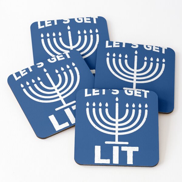 Item preview, Let's Get Lit Hanukkah Menorah  designed and sold by petestyles.