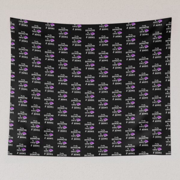 Item preview, Easily distracted by cats and books. designed and sold by HappyIke.