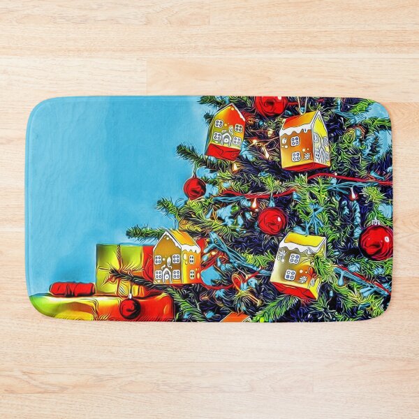 Item preview, Christmas Tree Blue Wall designed and sold by RitaMaye.