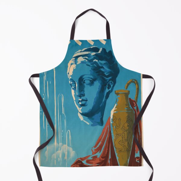 Item preview, retro classic Grece Sources Thermales poster designed and sold by CorasPosters.