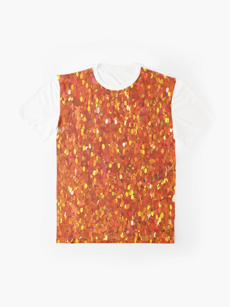 orange glitter Graphic T-Shirt for Sale by virilamissa