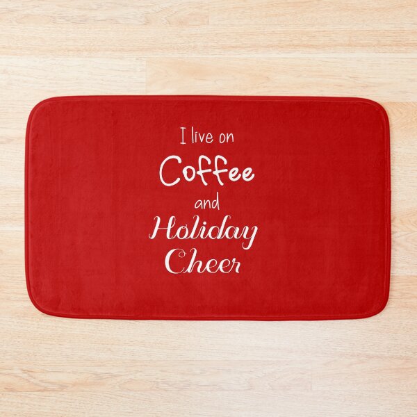 Item preview, I Live On Coffee and Holiday Cheer (red) designed and sold by art-in-a-bottle.