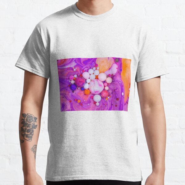 Bubbles Art Grapefruit Classic T-Shirt