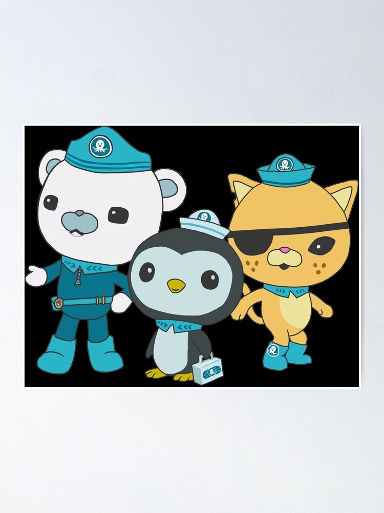 The Octonauts Captain Barnacles Kwazii Peso Poster By Sunriya Redbubble