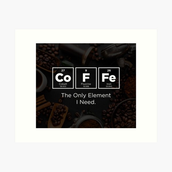 CAFÉ - El único elemento que necesito. Lámina artística
