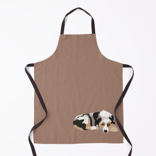 Item preview, Tricolor Aussie Puppy Dog Portrait Digital Illustration designed and sold by sherylwylie.