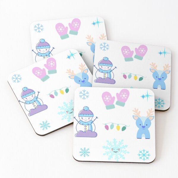 Item preview, Winter Snowman and Reindeer Pack designed and sold by rhicha.