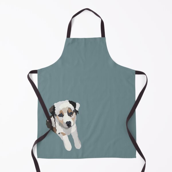 Item preview, Tricolor Aussie Puppy Dog Portrait Digital Illustration designed and sold by sherylwylie.