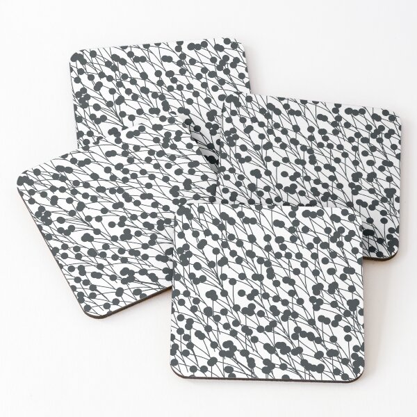 Item preview, Abstract pattern with black berries designed and sold by marina63.