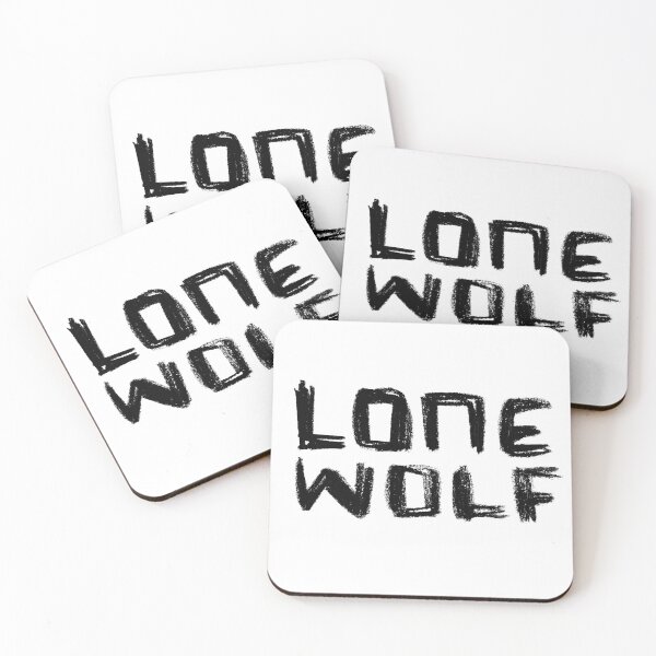 Artikelvorschau, Lone Wolf Handlettering entworfen und verkauft von badlydrawnbabe.