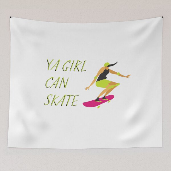 Item preview, Ya girl can skate - Retro Vintage Skater girl Women Boy Extreme American Love Finger Usa Novelty Boarding Trick Tour Like a girl designed and sold by CJCTEES.