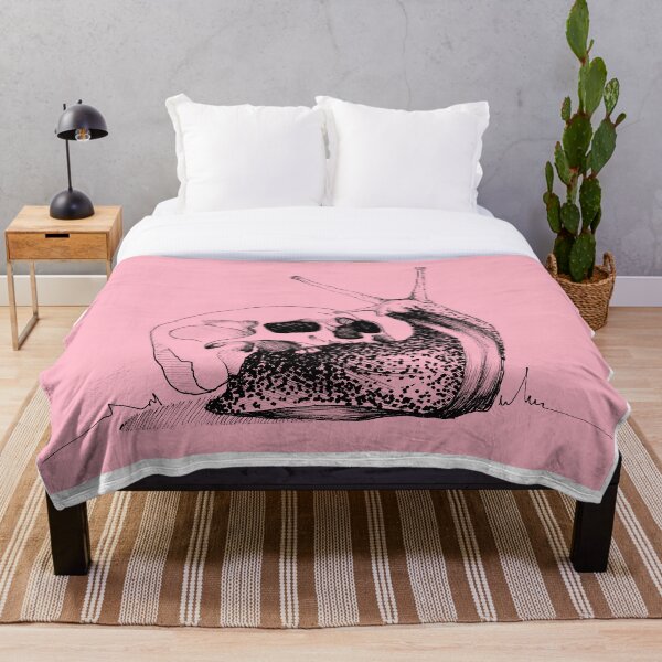 Item preview, This Skull Is My Home (Snail & Skull) - Pink & Black designed and sold by VerryBerry.