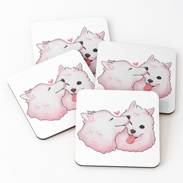 Item preview, Samoyeds in Love designed and sold by Lenivk.