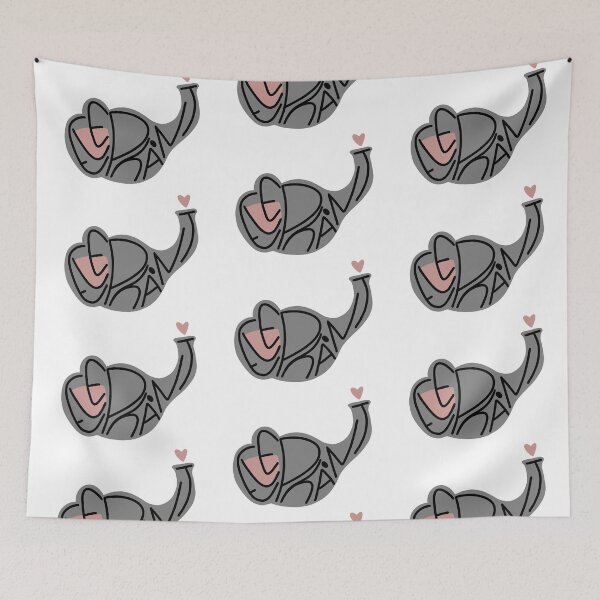 Item preview, Cute Lettered elephant designed and sold by BaileyDArt.