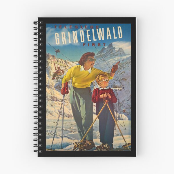 Artikelvorschau, retro classic Grindelwald poster entworfen und verkauft von CorasPosters.