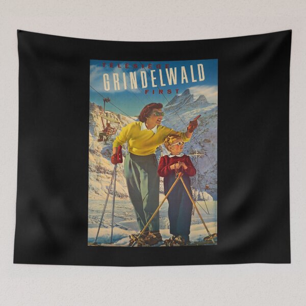 Item preview, retro classic Grindelwald poster designed and sold by CorasPosters.