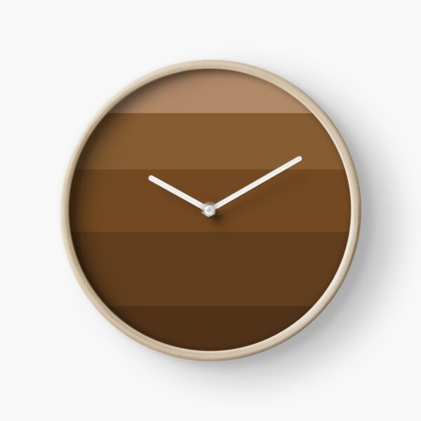 Med Brown Gradient Clock