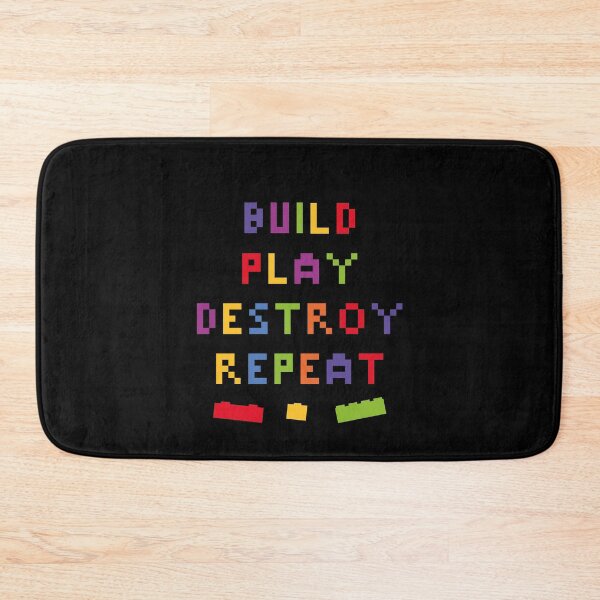 Item preview, play destroy repeat build block builder kids brick toy designed and sold by tinypurpleland.