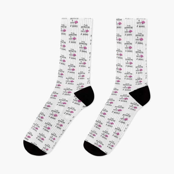 Item preview, Easily distracted by cats and books.  designed and sold by HappyIke.