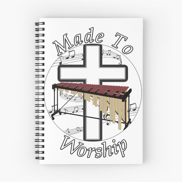 Artikelvorschau, Made to Worship - Kreuz mit Marimba und Musiknoten entworfen und verkauft von Questforit.