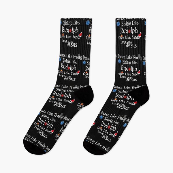 Item preview, Dance Like Frosty Shine Like Rudolph - give like Santa and love like Jesus designed and sold by tinypurpleland.