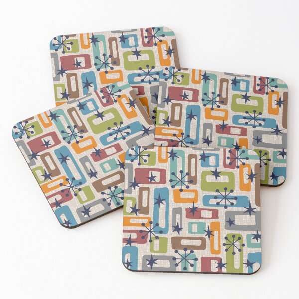 Item preview, Colorful Retro Mid Century Modern Solar Squares 629 designed and sold by tonymagnerart.