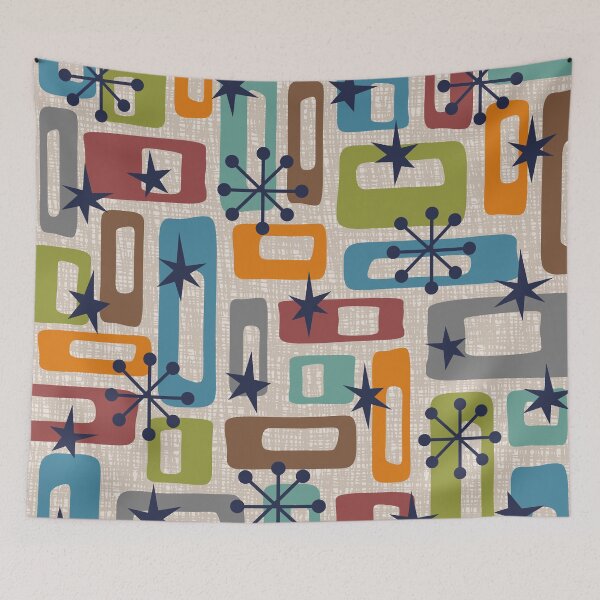 Item preview, Colorful Retro Mid Century Modern Solar Squares 629 designed and sold by tonymagnerart.