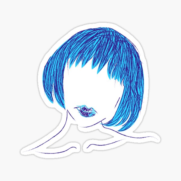 Blue Is The Hottest Color Sticker