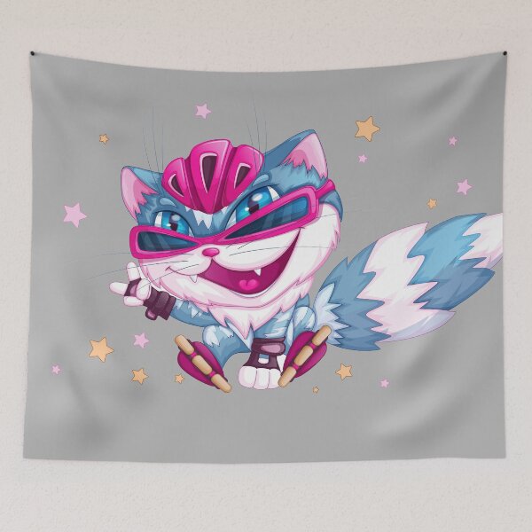 Item preview, Rollerblading Cat Skater designed and sold by Artcraft-Ink.