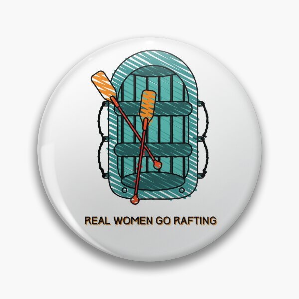 Item preview, Real women go rafting - drawing sketch raft women girl athlete whitewater paddle oar adventure designed and sold by CJCTEES.
