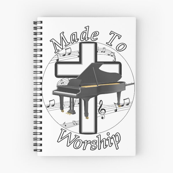 Item preview, Made to Worship - Cross with Piano and Music Notes designed and sold by Questforit.