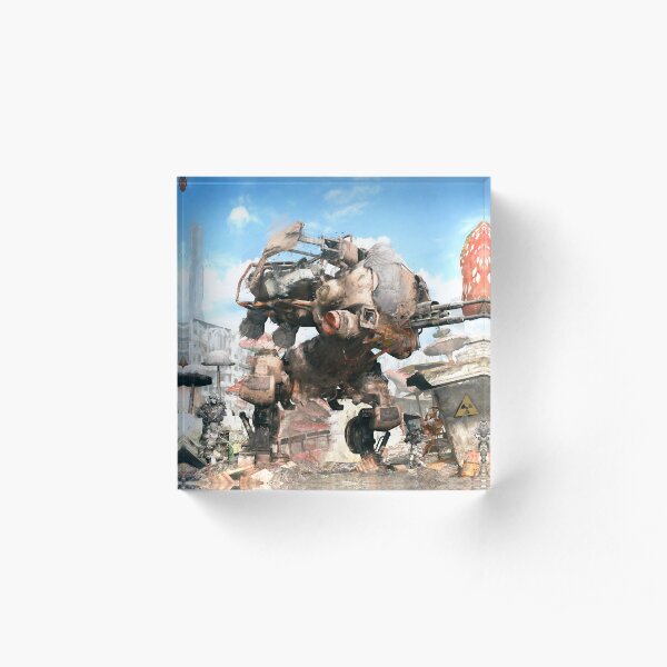 Mixed Art Hawken Acrylic Block