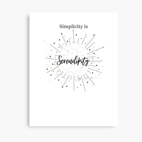 Vista previa del artículo con la obra «La simplicidad es la casualidad», diseñado y vendido por cheezywheezy.