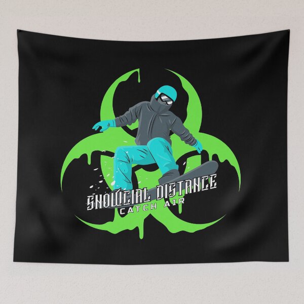 Item preview, Snowcial Distancing Catch Air designed and sold by Coder-T.