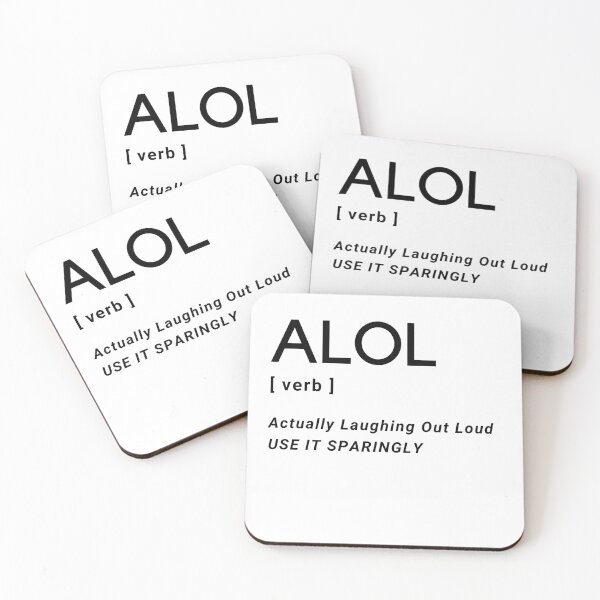 Item preview, ALOL LOL verb abbreviation designed and sold by Six Deers.