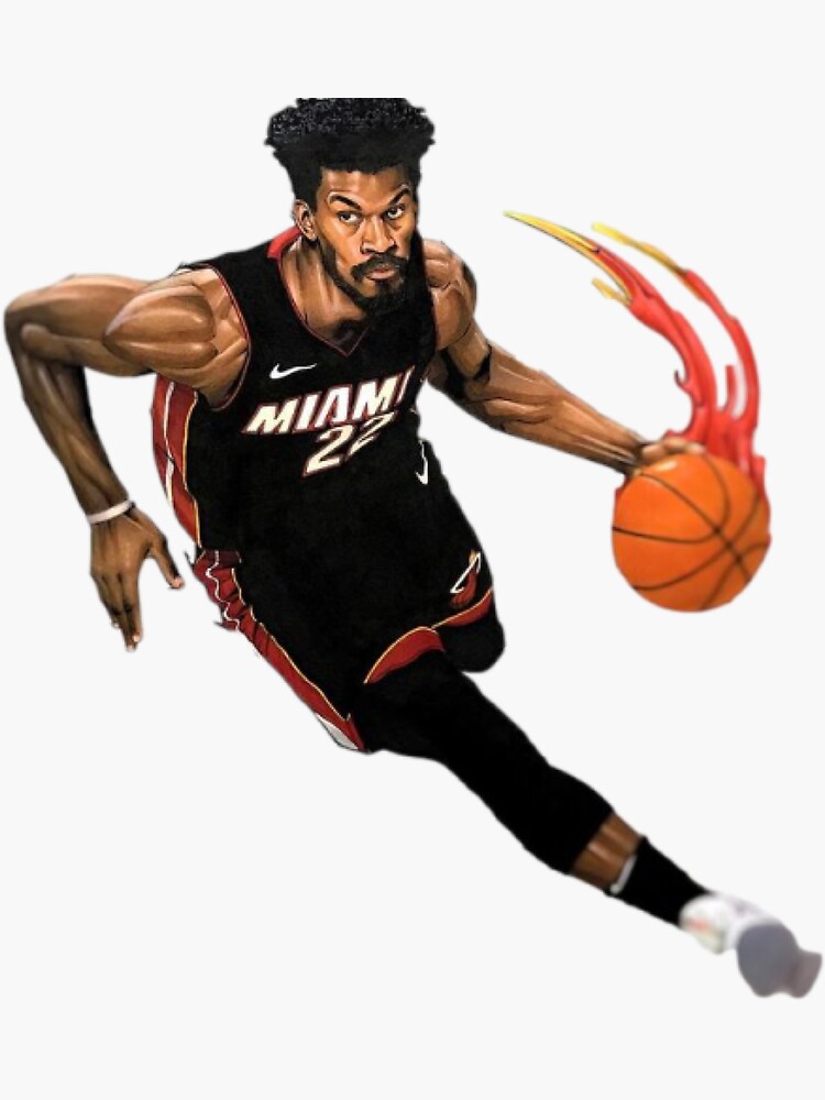 "Jimmy Buckets Miami heat Cartoon cartoon portrait" Sticker for Sale by